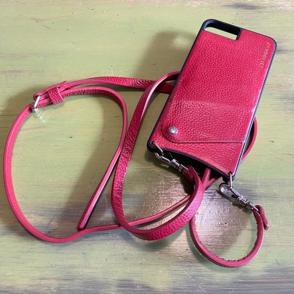 Bandolier- iPhone 8+ crossbody phone case- RED - Picture 2 of 3